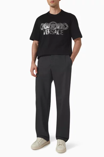 Medusa On Chain T-shirt in Cotton