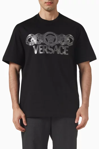 Medusa On Chain T-shirt in Cotton