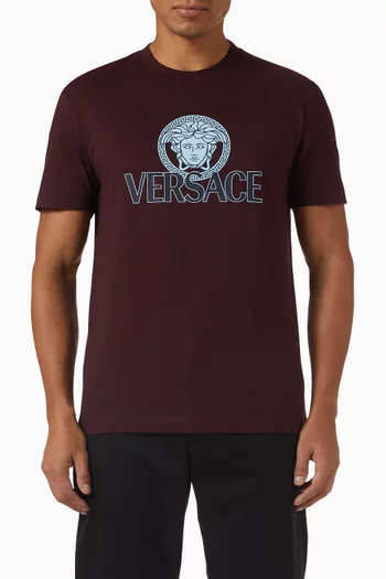 Medusa Logo-print T-shirt in Cotton-jersey