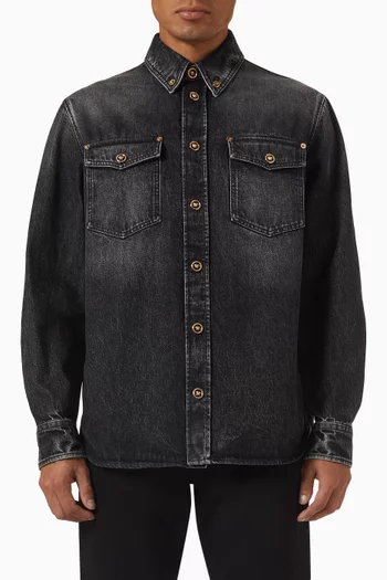 Stone Wash Shirt in Denim