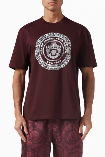 Chain Crest T-shirt in Cotton