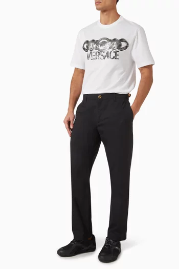 Medusa On Chain T-shirt in Cotton