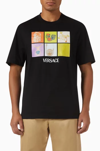 Medusa Medallion-print T-shirt in Cotton-jersey