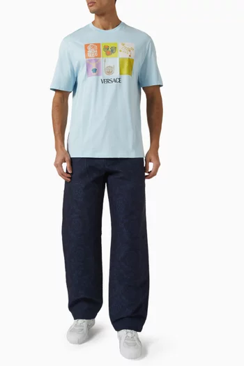 Pop Jewels Print T-shirt in Cotton