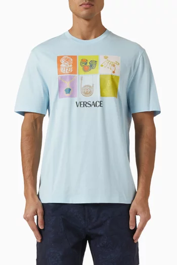 Pop Jewels Print T-shirt in Cotton