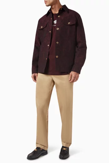 Barocco Jacquard Overshirt in Cotton