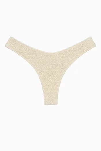 قطعة بيكيني سفلية لولو محاكة بخطوط متعرجة