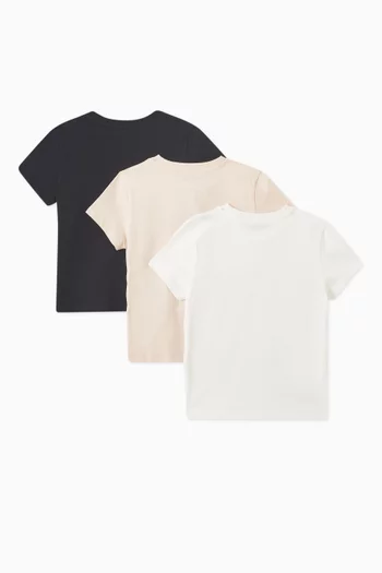 Monogram T-shirt in Cotton, Set of 3