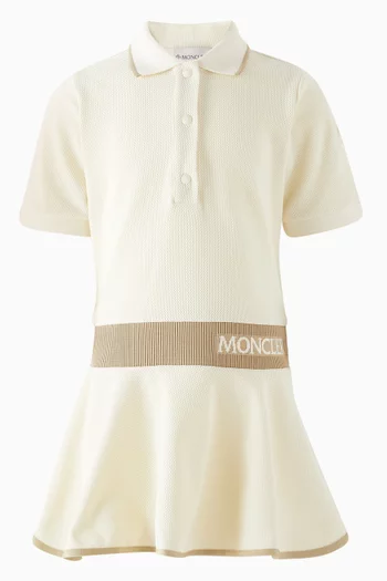 Logo Polo Dress in Cotton-blend