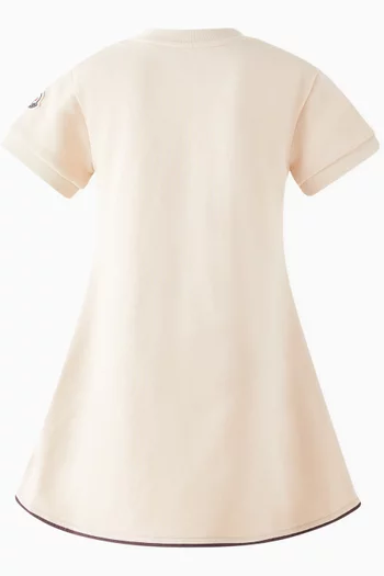 Logo Dress in Cotton