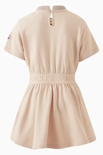 Logo Fit & Flare Dress in Cotton