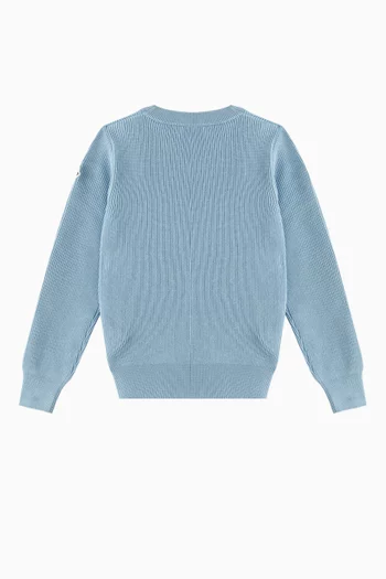 Woven Logo Sweater