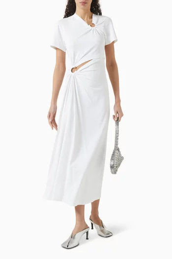 Piercing Maxi Dress in Jersey