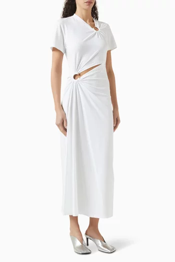 Piercing Maxi Dress in Jersey