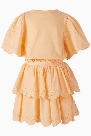 Brianna Broderie Anglaise Skirt in Organic Cotton-poplin