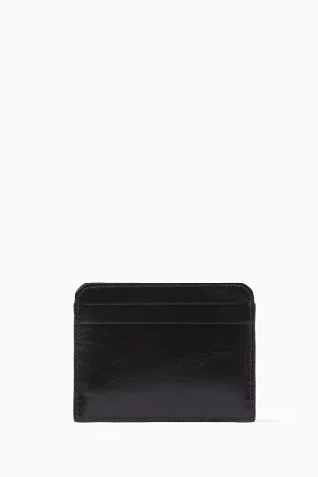 Iconic Card Holder in Shiny Calfskin Leather