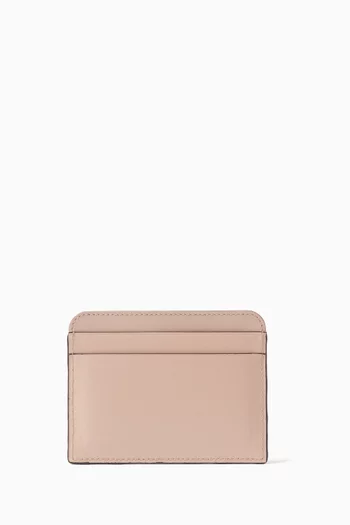 Iconic Card Holder in Shiny Calfskin Leather