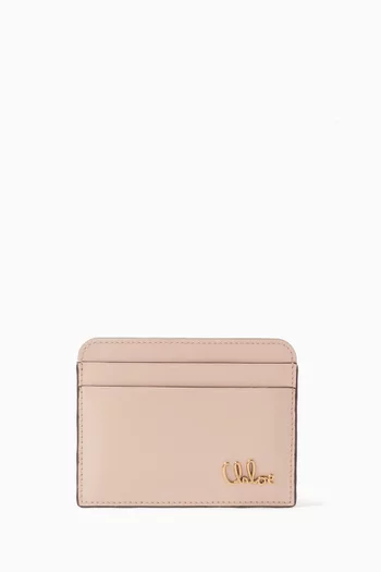 Iconic Card Holder in Shiny Calfskin Leather
