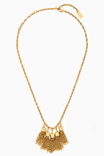 Pompom's Necklace in Gold-tone Brass
