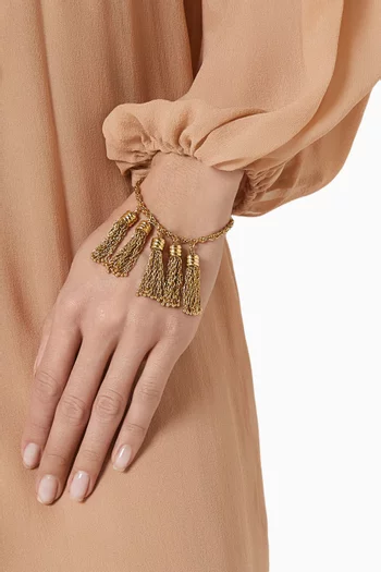Pompom's Bracelet in Gold-tone Brass