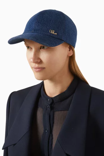 The Chloé Iconic Cap in Denim