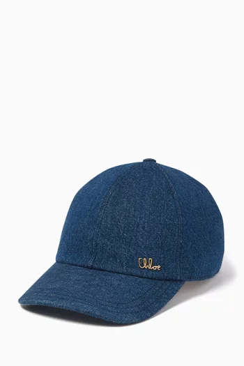 The Chloé Iconic Cap in Denim