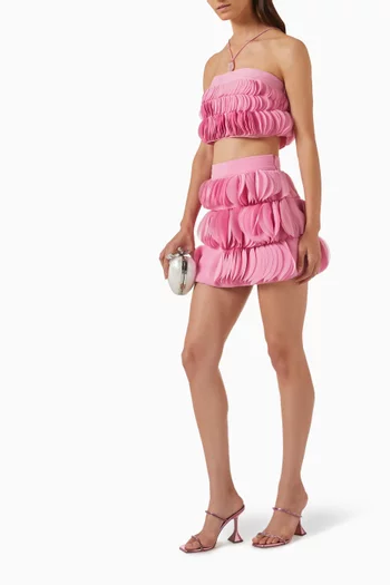 Jazzlyn Appliqué Fringe Skirt