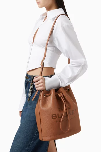 The Large Bucket Bag in Leather