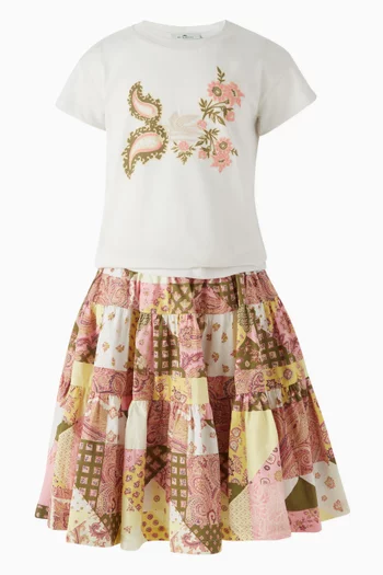 Paisley Midi Skirt