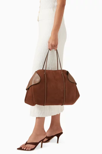 Berenices Tote Bag in Leather & Suede