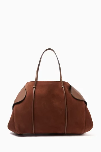 Berenices Tote Bag in Leather & Suede