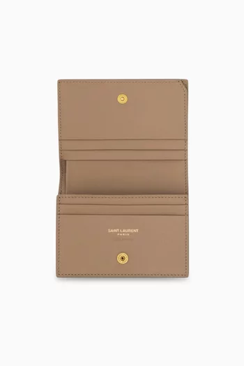 Cassandre Matelassé Flap Card Case in Matelassé Leather