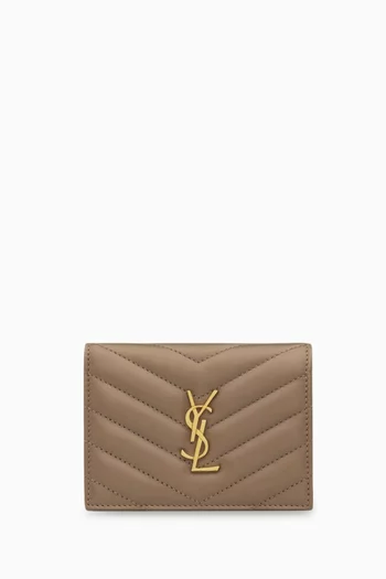 Cassandre Matelassé Flap Card Case in Matelassé Leather