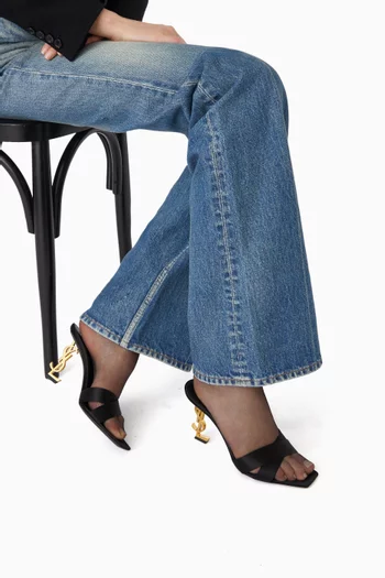 Opyum 85 Mule Sandals in Satin Crepe