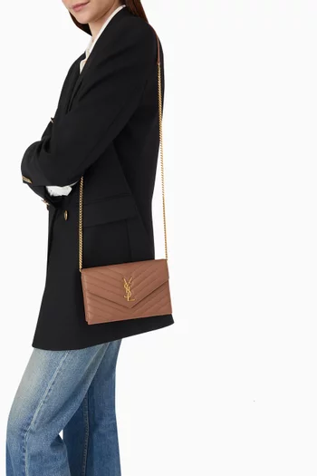 Cassandre Envelope Chain Wallet in Lambskin