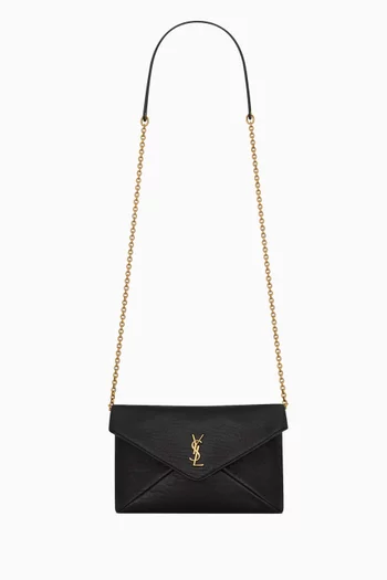Cassandre Chain Pouch Bag in Lambskin Leather