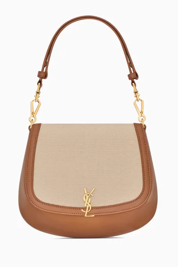Voltaire Top-handle Bag in Canvas & Leather