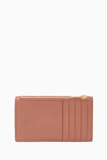 Cassandre Fragments Flap Card Case in Lambskin