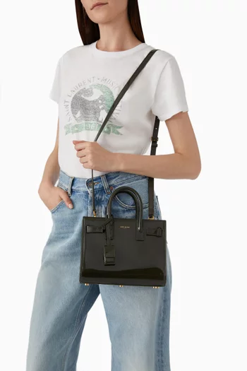 Sac de Jour Nano in Patent Lambskin