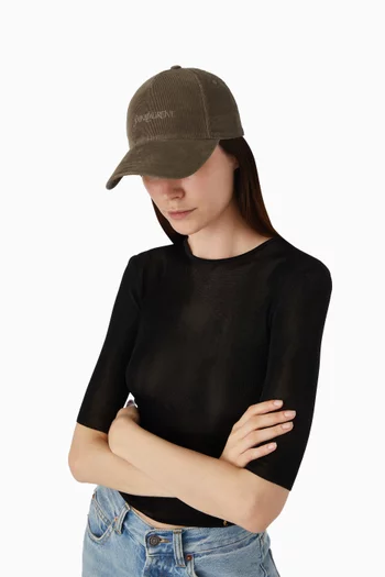 Logo Cap in Corduroy