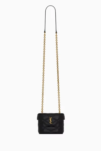 Micro June Box Bag in Quilted Leather