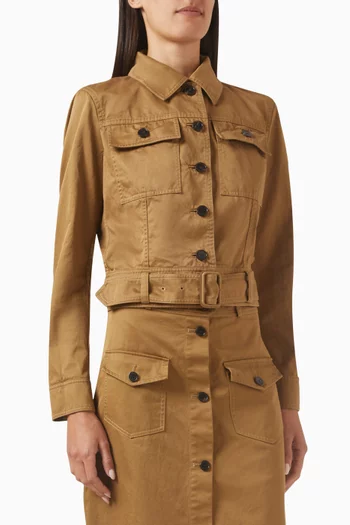 Crop Jacket in Cotton