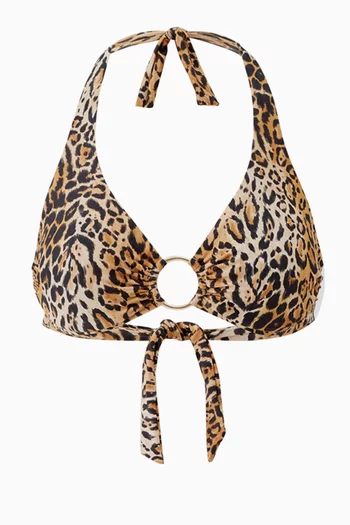 Brussels Core Bikini Top in Stretch Nylon