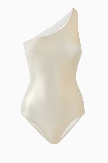 Madrid One-piece Swimsuit in Lamé Stretch Nylon