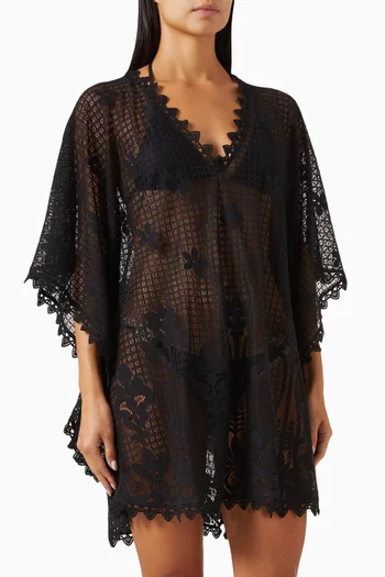 Josie Cover-up Kaftan in Cotton-blend Lace