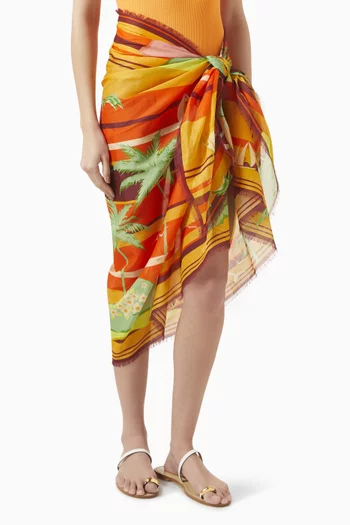 Palm Island Pareo in Organic Cotton