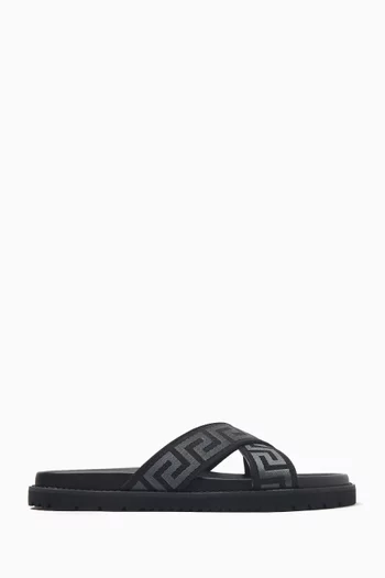 Greca Sandals in Nylon