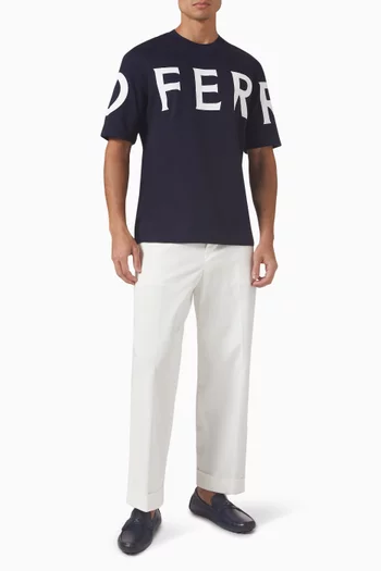 Macro-print Logo T-shirt in Cotton