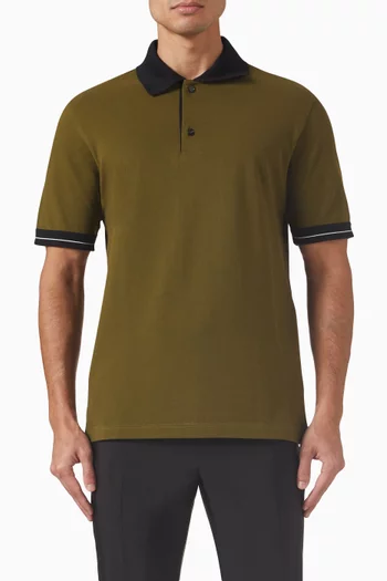 Contrast-trim Polo Shirt