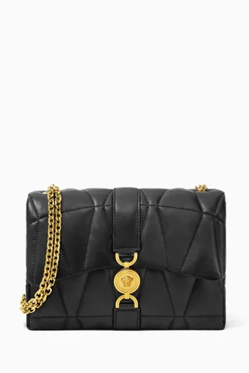 حقيبة كتف كليو بتصميم مبطن جلد نابا